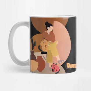 Three Cat Lady Mug